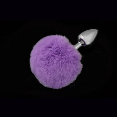 Srebrna pluta sa puhastim repom-slane stvari, 6 cm.