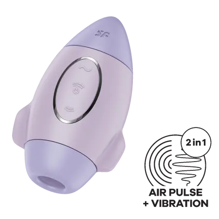 Satisfier Mission Control vakuumski stimulator klitorisa, ljubičasta
