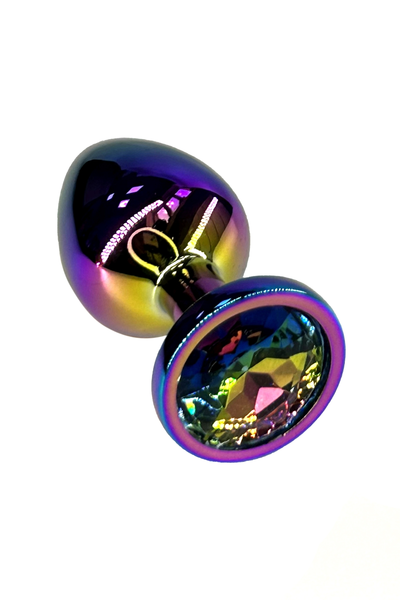 Analni čep sa kristalom boje neohrom (Medium)