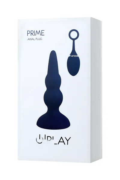 O'plai Prime analna vibraciona kutija sa daljinskim upravljačem, silikon, plava, 12 cm.