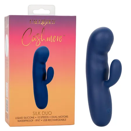 Cashmere Silk duo ultra mekani vibrator zeca napravljen od tečnog silikona