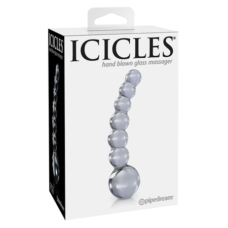 Stakleni stimulator Icicles No. 66 - Clear