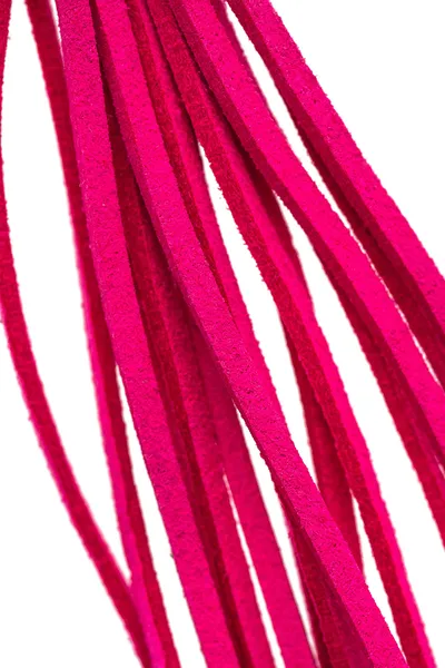 Kopče za bradavice Pecado BDSM, štipaljke, sa resicama od antilopa, metal, fuxija