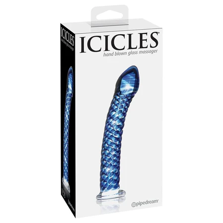 Stakleni stimulator Icicles No. 29 - Blue
