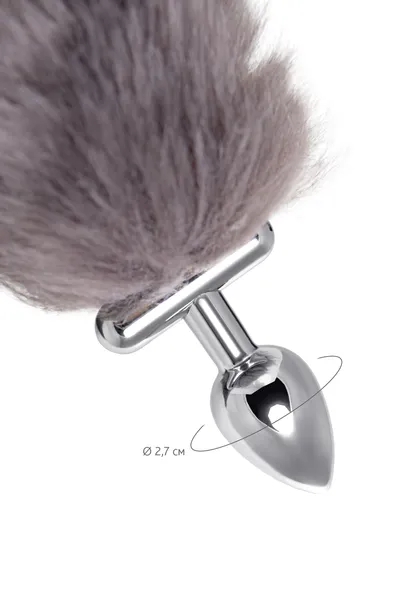 Analna čaura sa repom i ušima Metal bi Toifa, metal, Srebrna, 44,4 cm