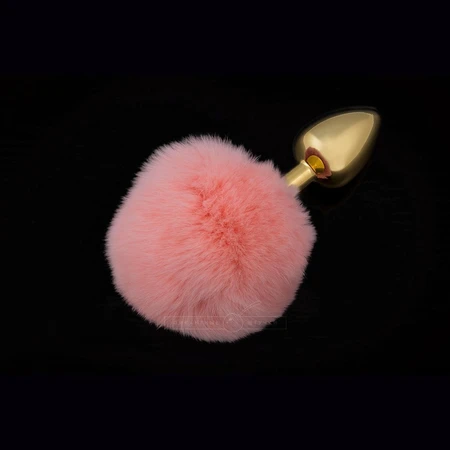 Mali metalni čep sa puhastim repom-slane stvari, 6 cm.