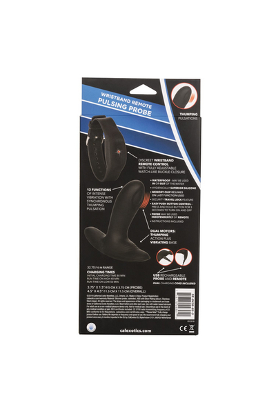 Masažer prostate Pulsing Probe sa funkcijom pulsirajući uticaj i upravljanjem sa braslete