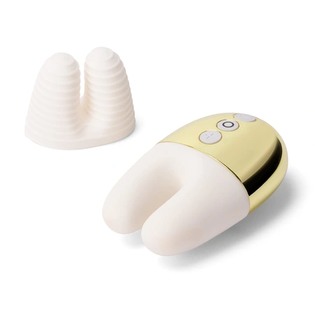 Dvostruki vibrirajući masažer Le Vand Double Vibe belo zlato