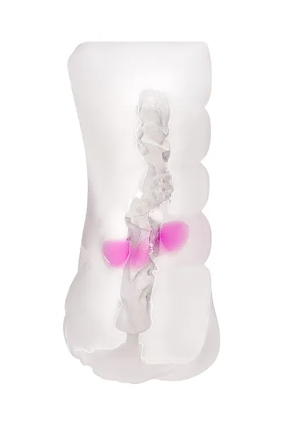Masturbator je realan TOYFA Juici Maca Crystal Rose, TPE, 14 cm