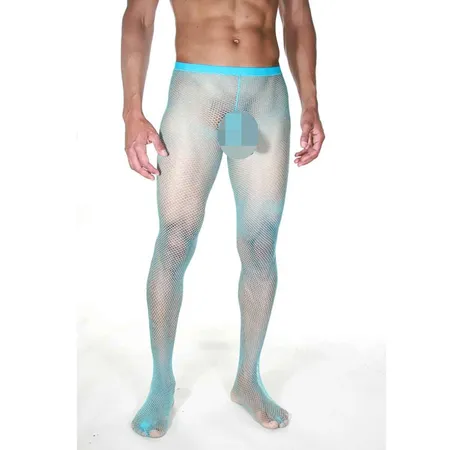 Plave hulahopke su muške u finu mrežu