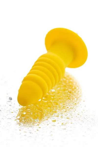 Analna vibraciona čahura-trbušnjaci, otporna na vlagu, silikon, žuta, 11 cm