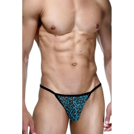 Tange za muškarce plavi leopard