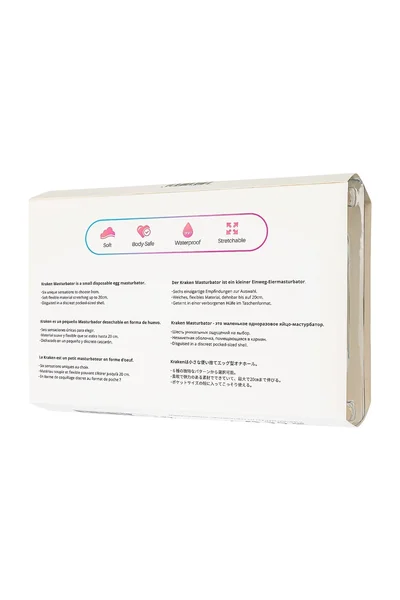 Set masturbatora nerealnih lovense Kraken, TPE, bela, 6,2 cm