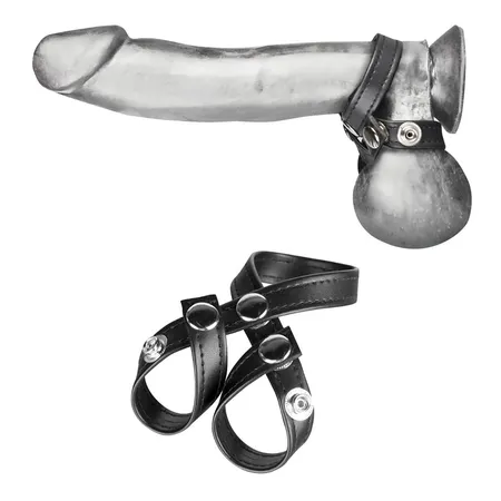 Skrotalni razdjelnik od umjetne kože na zakovicama 8 Stile Ball divider