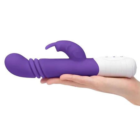 Mali tanki ljubičasti masažer za G-tačku Slim Shaft THRUSTING G-spot Rabbit
