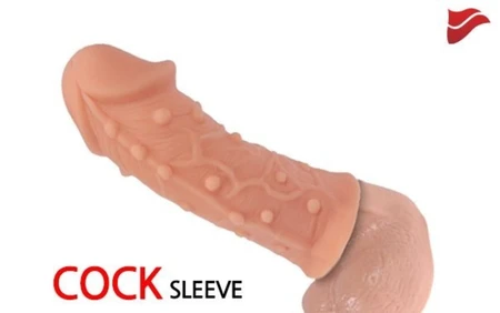 Realistička mlaznica na falusu, sa pupčanim klinovima, veličina M, Ektreme Sleeve