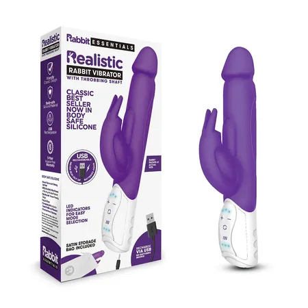 Ljubičasti zec-vibrator sa 3 motora