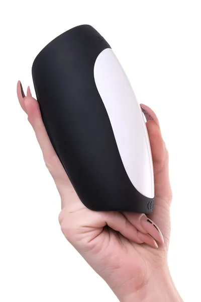 Erotist Hailstorm Masturbator sa električnom stimulacijom i vibracijom, silikon, Crna, 14,7 cm