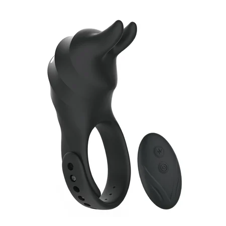 Beiourlover Usagi erekcioni prsten sa ušima i kontrolnim daljinskim upravljačem