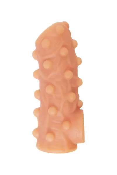 Kokos mlaznica je realna sa dodatnom stimulacijom, TPE, telesna, 10 cm