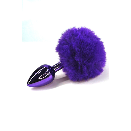 Ljubičasti Analni čep sa ljubičastim zečjim repom (mali)