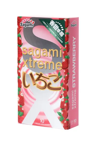Sagami Xtreme Stravberri kondomi sa mirisom jagode 10 kom.