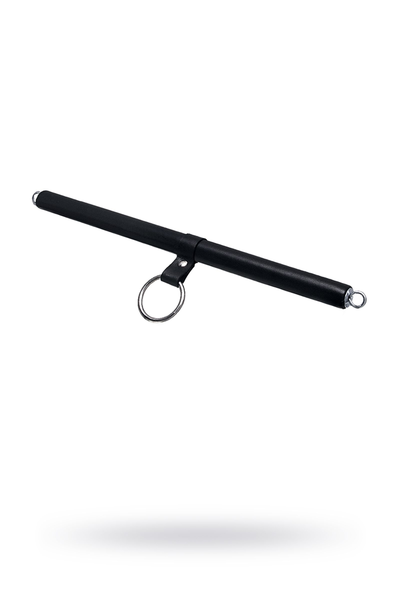 Odstojnik je mali za pričvršćivanje Pecado BDSM, sa prstenom, prirodnom kožom i drvetom, crnim