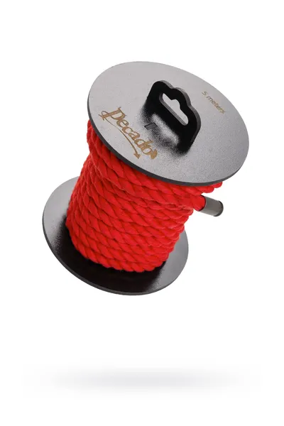 Pecado BDSM Shibari konopac, na kalemu, pamuk, crvena, 5m