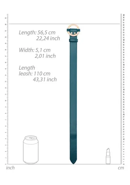 Ogrlica sa povodcem Ouch ouch! - Collar With Leash - Green