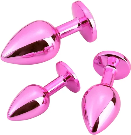 Pink Aluminium Analni čep mali