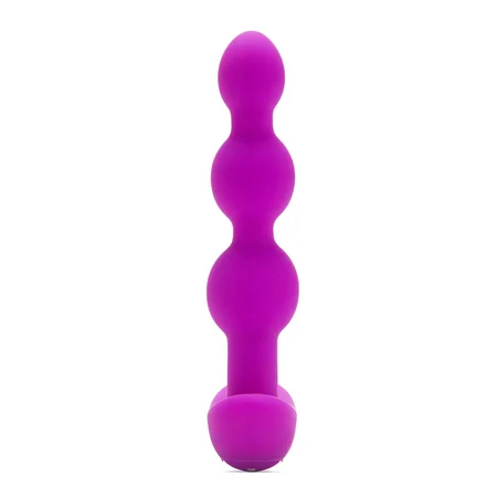Analne premium perle sa 2 motora B-Vibe triplet Anal Beads Fuchsia
