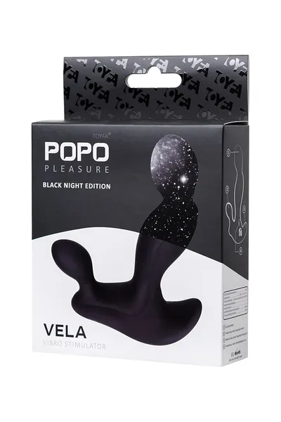 Analni stimulator POPO Pleasure by toifa Vela, silikon, Crna