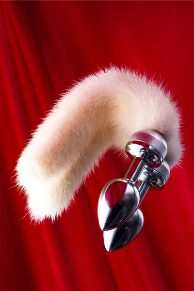 Analna čaura Metal bi TOIFA, metal, srebro, sa belim repom, 32 cm, Ø 2,9 cm, 175 g