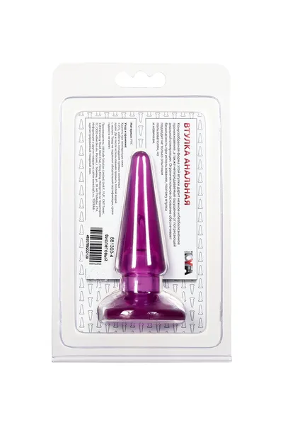 Toifa analna čaura, PVC, ljubičasta, 9,5 cm