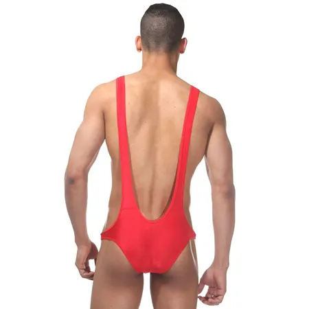Bodi muška glatka crvena