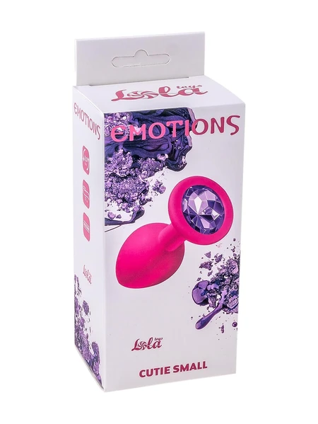 Analni čep Emotions Cutie Small Pink Dark Purple Cristal
