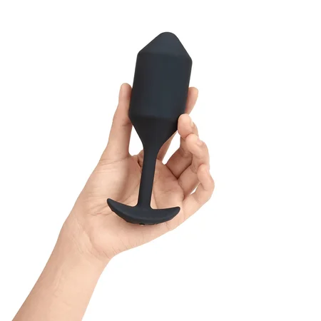 Čep za nošenje sa vibracijama crni B-Vibe Vibrating Snug plug 4