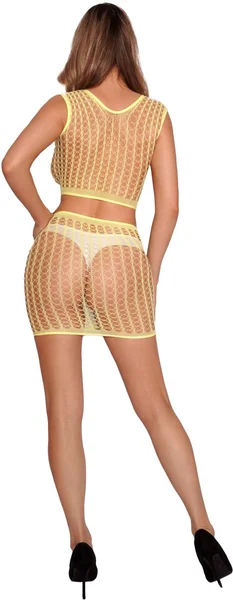 Svetao set od vrha i suknje (žuto)