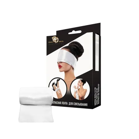 Satenska traka za vezivanje je bela