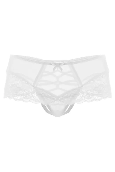 Erotske gaćice sa imitacijom čipke Erolanta Cheril, bele (42-44)