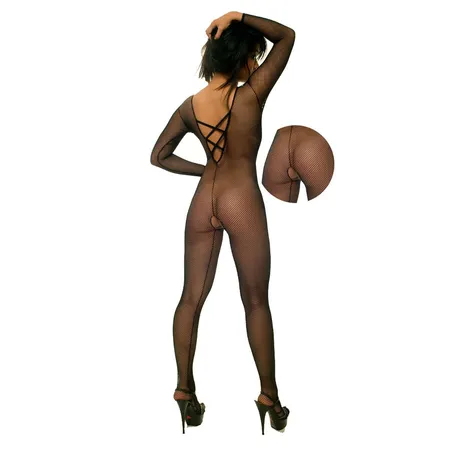 Bodi Catsuit za celo telo u crnoj boji