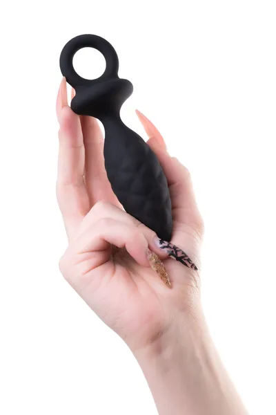 Erotist strob m - size Analni čep, silikon,Crna, 13,5 cm