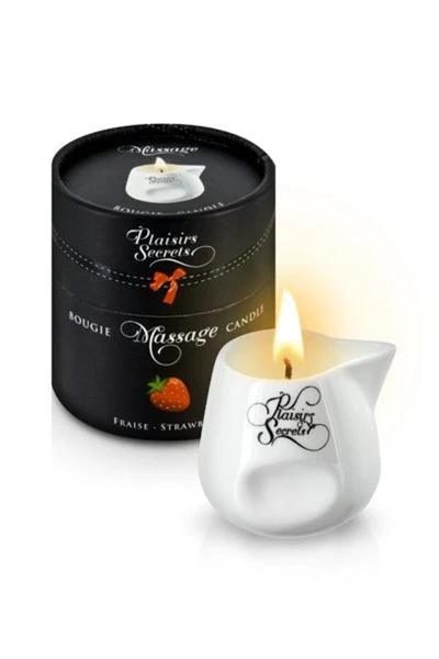 Massage Candle Stravberri 80ml sveća sa masažnim uljem 80ml