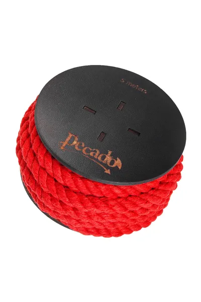 Pecado BDSM Shibari konopac, na kalemu, pamuk, crvena, 5m