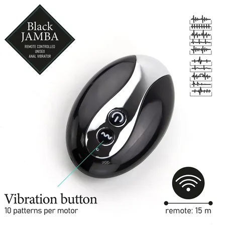 Univerzalni masažer za muškarce i žene Black Jamba Anal Vibrator