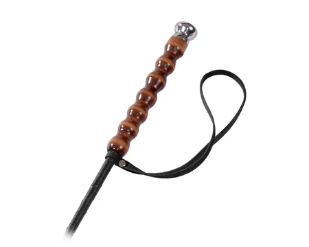 Crni stog sa ravnom klapnom i reljefnom drškom