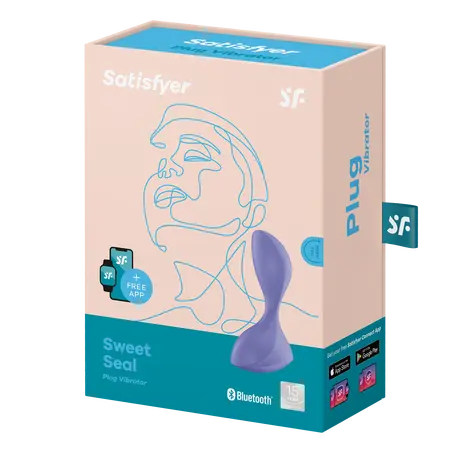 Satisfier Sveet Seal Analni čep sa vibracijama i kontrolama sa telefona, lila