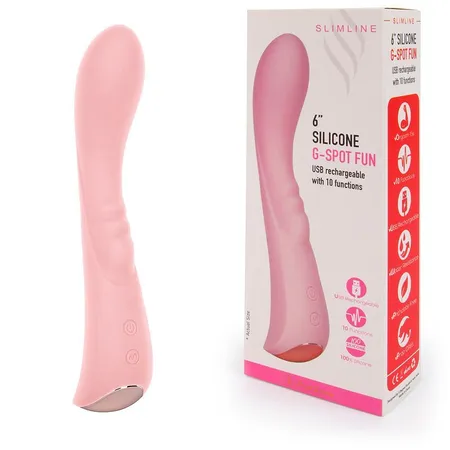 Erokei G-Spot fun vibracioni masažer, boja, 10 načina vibracije, svetlo ružičasta