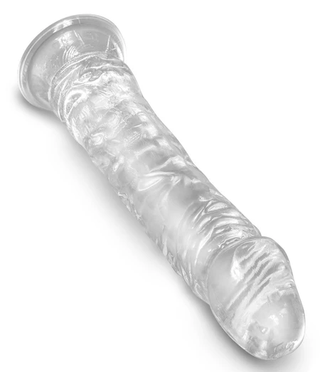 Dildo King Cock transparentan, 20 cm