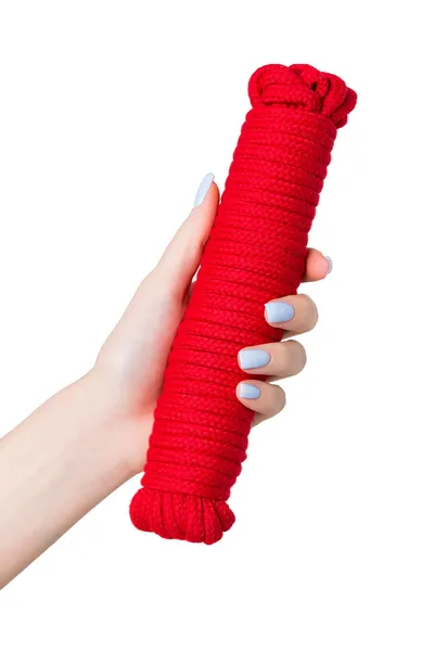 Uže za vezivanje stvari-trbušnjaci, Textil, crvena, 1000 cm